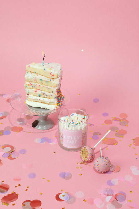 Birthday Cake Container Candle