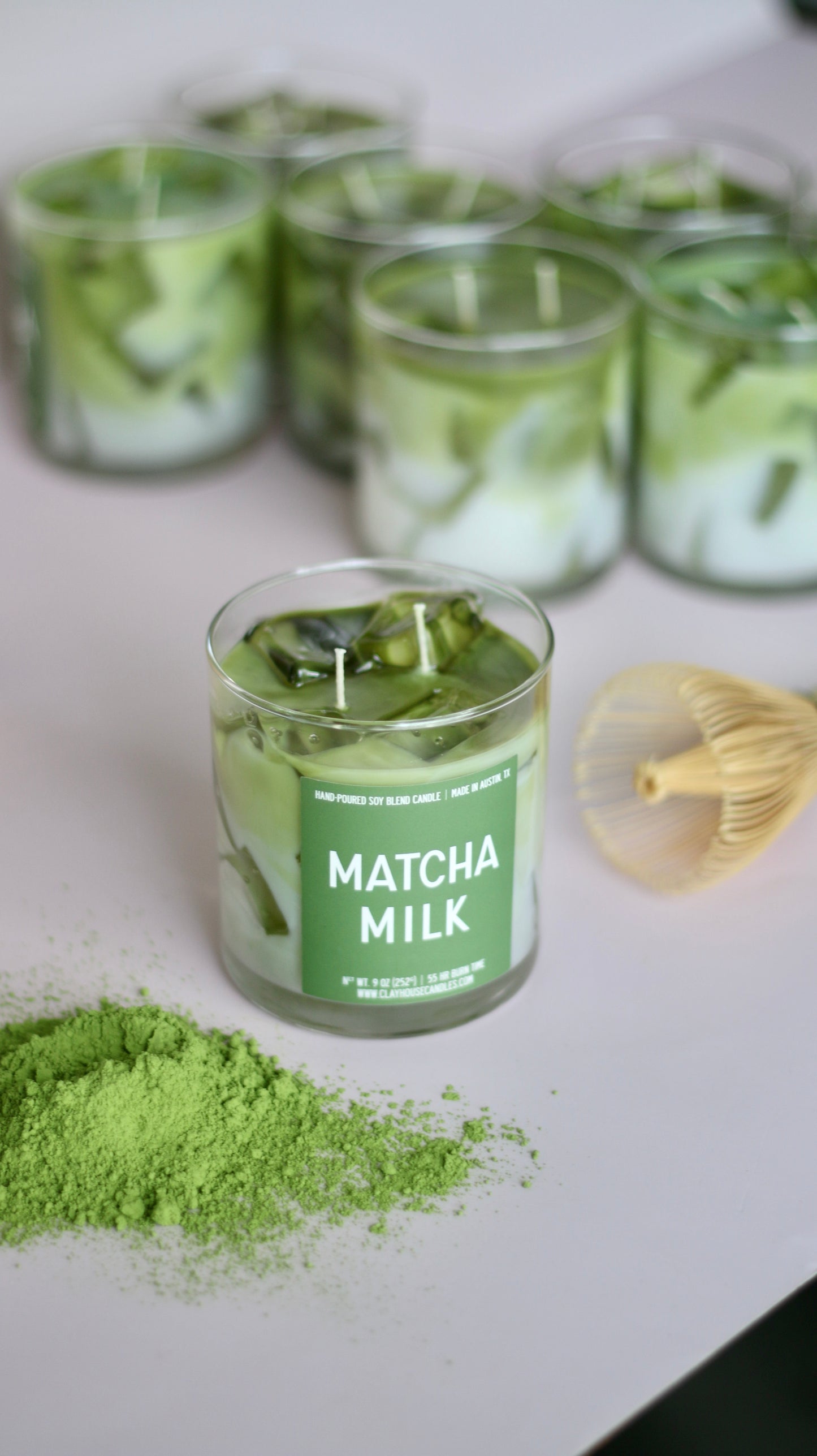 Matcha Milk Container Candle