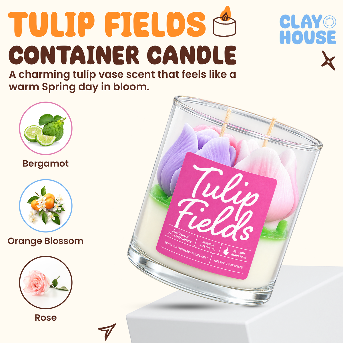 Tulip Fields Container Candle
