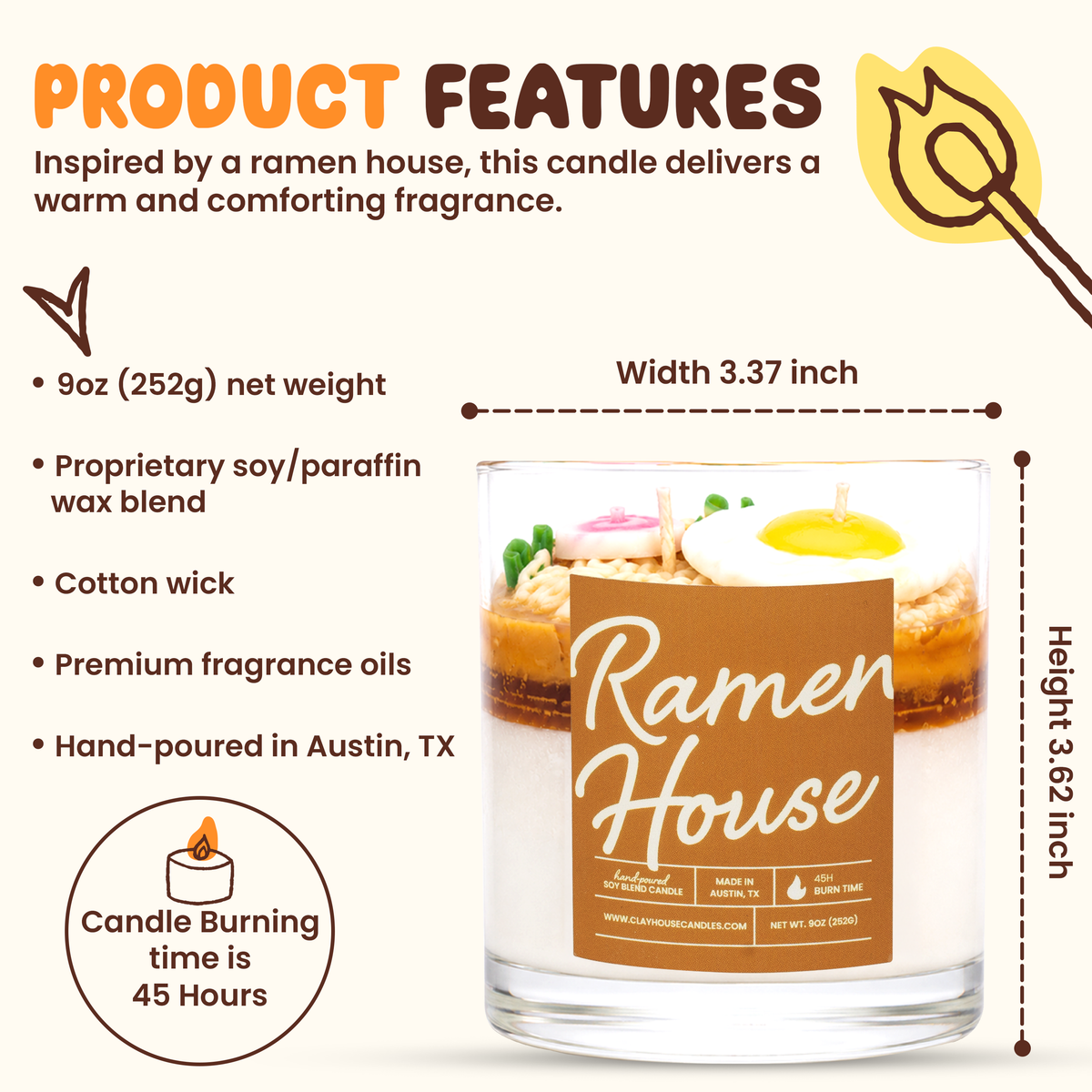 Ramen House Container Candle