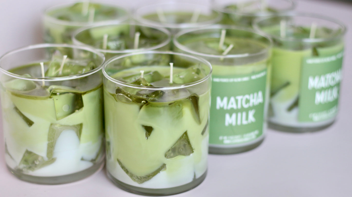 Matcha Milk Container Candle