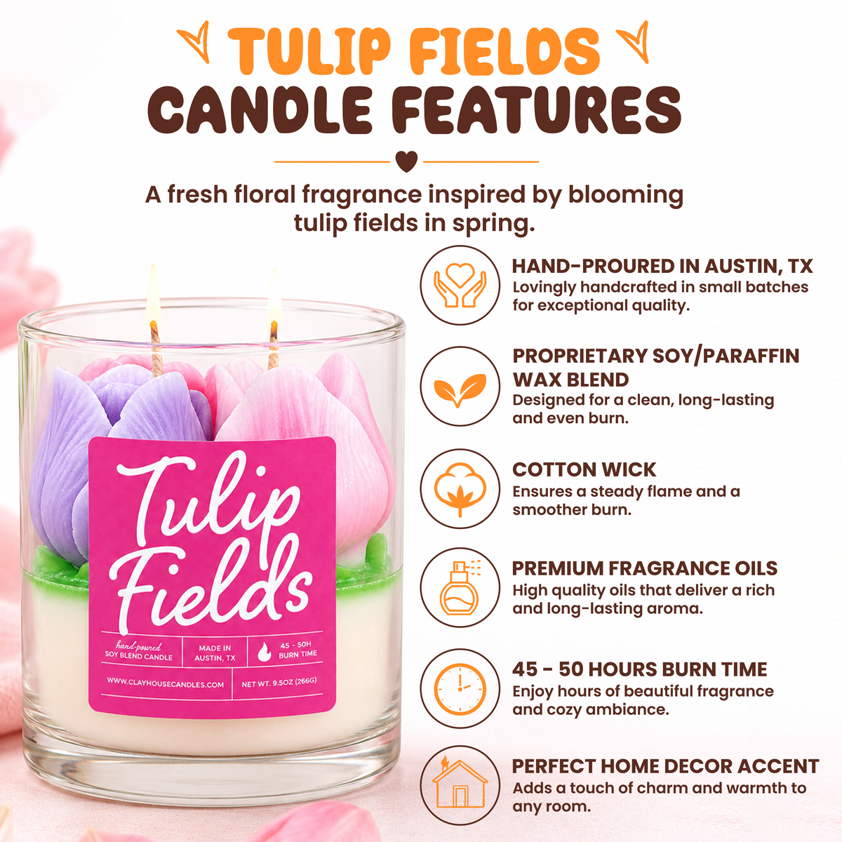 Tulip Fields Container Candle
