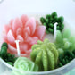 Cactus Flower Container Candle