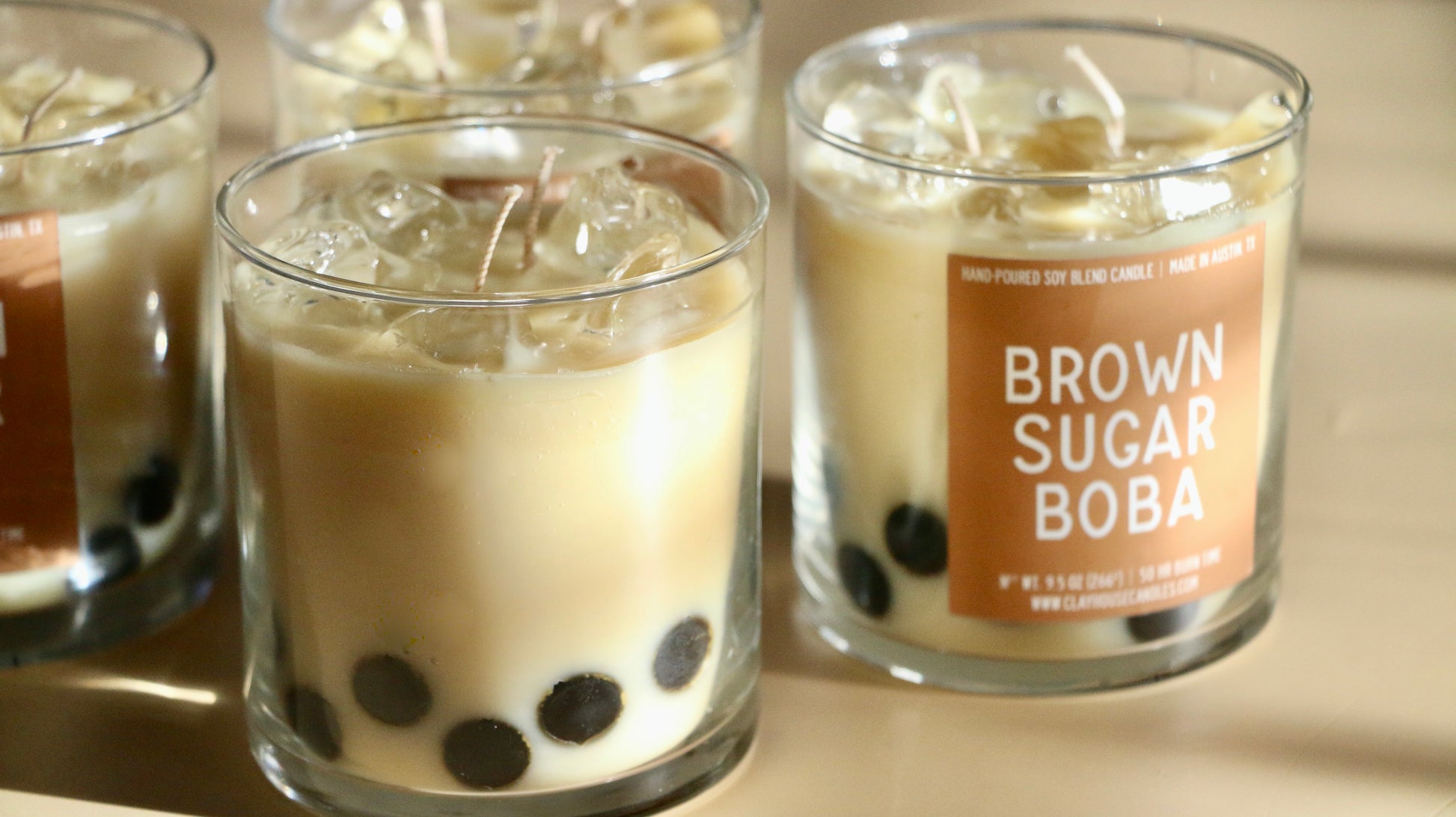 Boba Candle  Tea House Candle