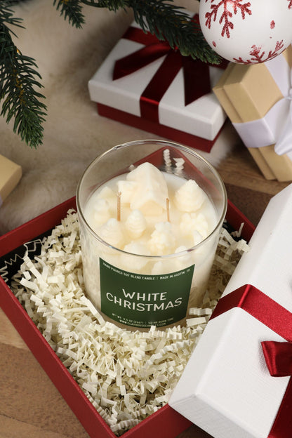 White Christmas Container Candle