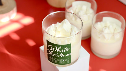 White Christmas Container Candle