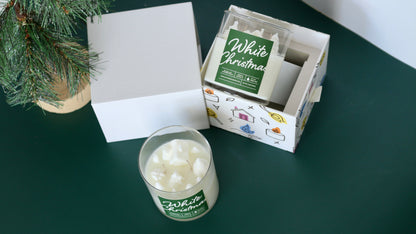 White Christmas Container Candle