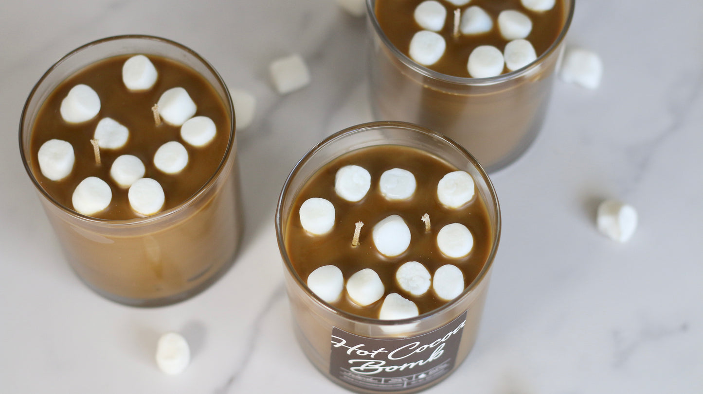 Hot Cocoa Bomb Container Candle
