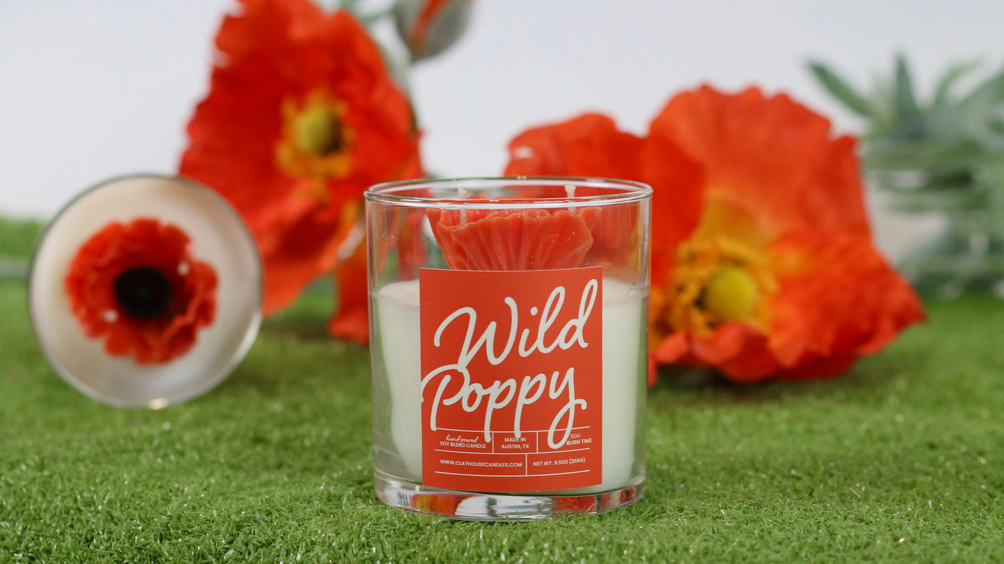 Wild Poppy Container Candle