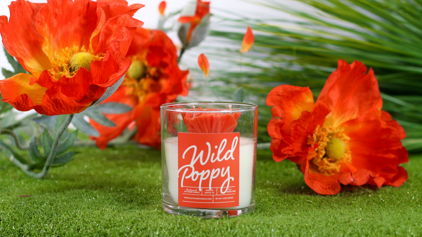 Wild Poppy Container Candle