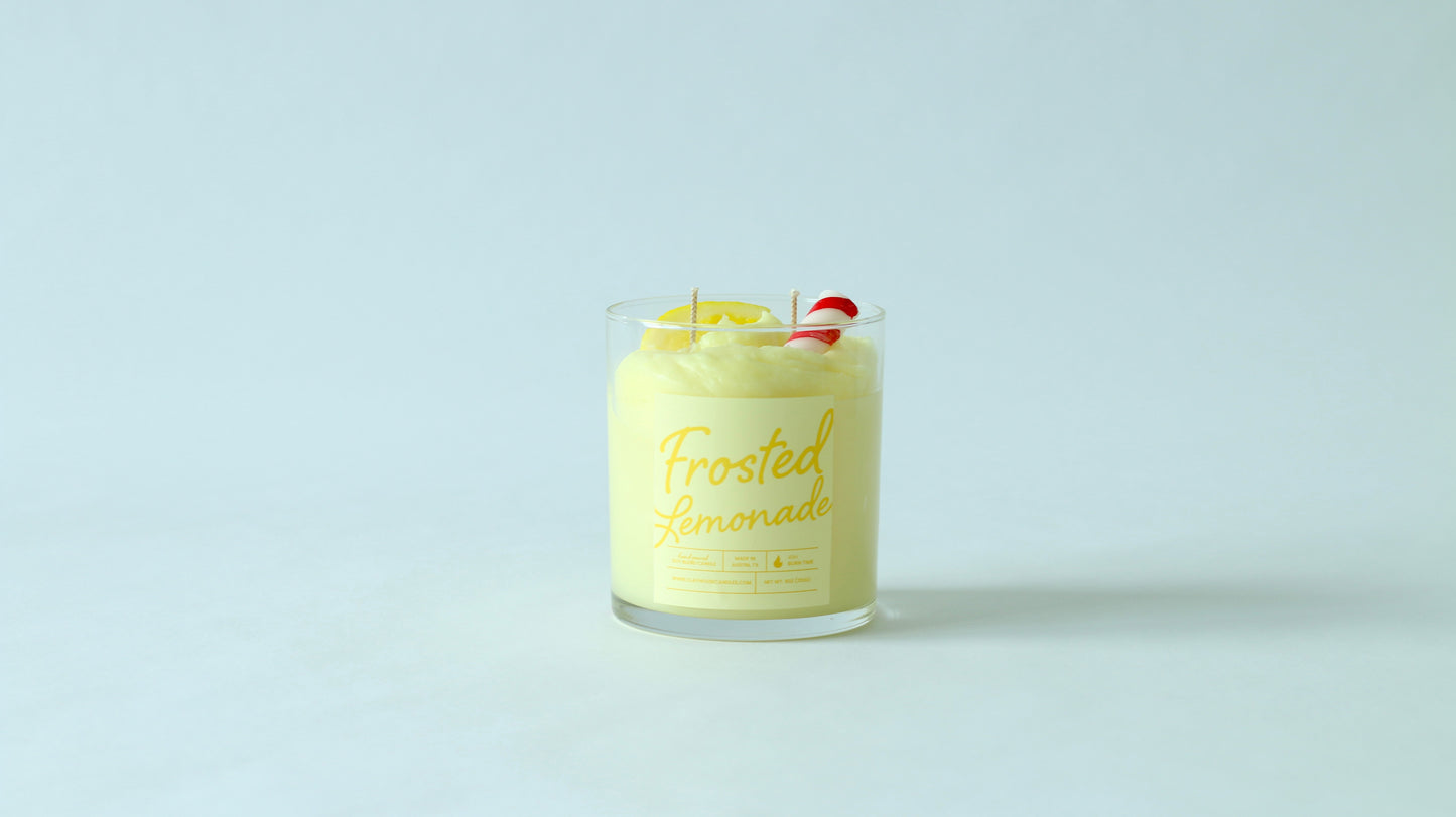 Frosted Lemonade Container Candle