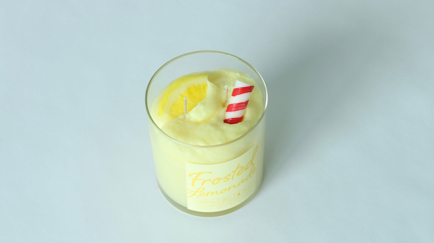 Frosted Lemonade Container Candle